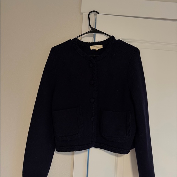 Sezane Navy Blue Women's Sweater - Picture 2 of 4